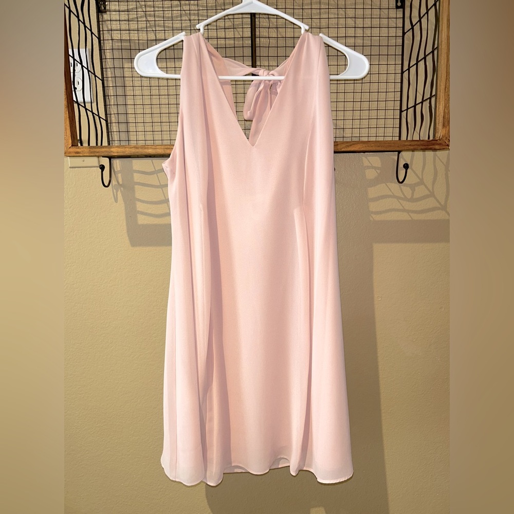 BCBGeneration Pink Shift Chiffon Dress